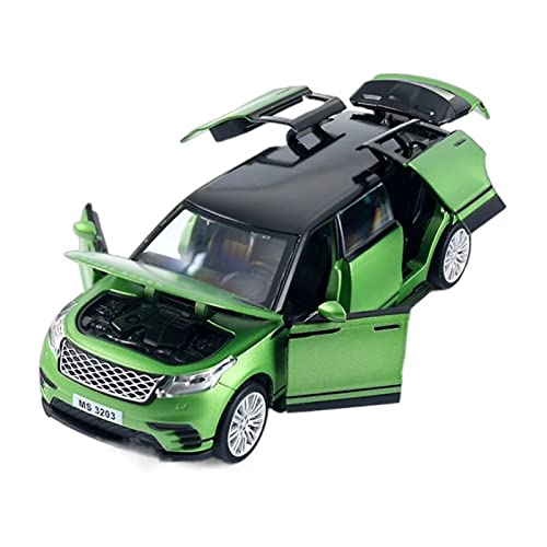 Für Range Rover Evoque Extended Version 1 32 Alu-Automodell Sound Und Licht Ziehen Kinderspielzeuggeschenk Zurück(Grün) von BMAONZ