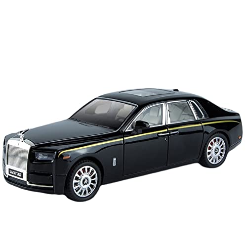 Für Rolls-Royce Phantom 1:20 Legierung Diecast Automodell Sound Hellrosa Lila Mädchen Spielzeugfahrzeug Geschenke(Schwarz) von BMAONZ