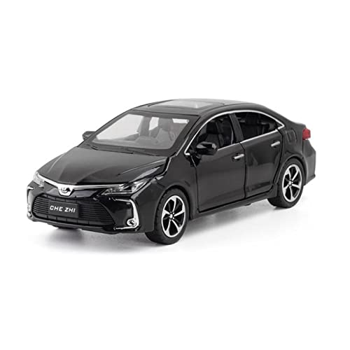 Für Toyota Corolla 1 32 Legierung Automodell Diecast Sound Light Pull Back Spielzeug Fahrzeug Kinder Geschenk Sammlung(Schwarz) von BMAONZ