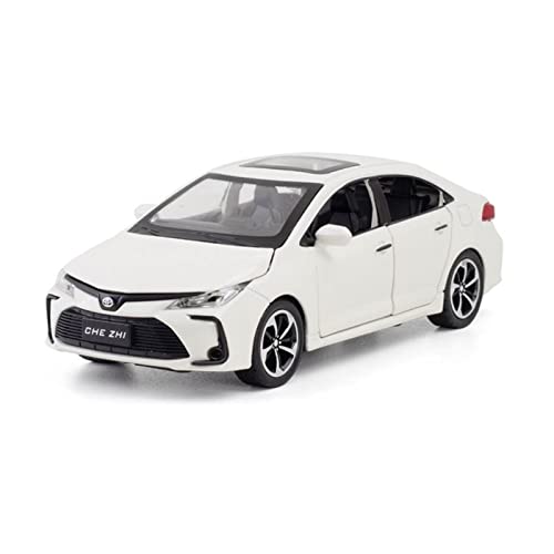 Für Toyota Corolla 1 32 Legierung Automodell Diecast Sound Light Pull Back Spielzeug Fahrzeug Kinder Geschenk Sammlung(White) von BMAONZ