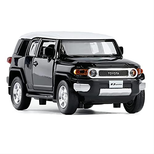 Für Toyota FJ Cruiser SUV 1 32 Legierung Automodell Sound Und Licht Ziehen Geländewagen Spielzeug Kinder Geschenk Zurück(Schwarz) von BMAONZ