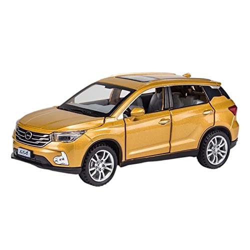 Für Trumpchi GS4 1 32 Alu-Automodell Sound Und Licht Ziehen Kinder Spielzeugfahrzeug Geschenk Zurück(Gold) von BMAONZ