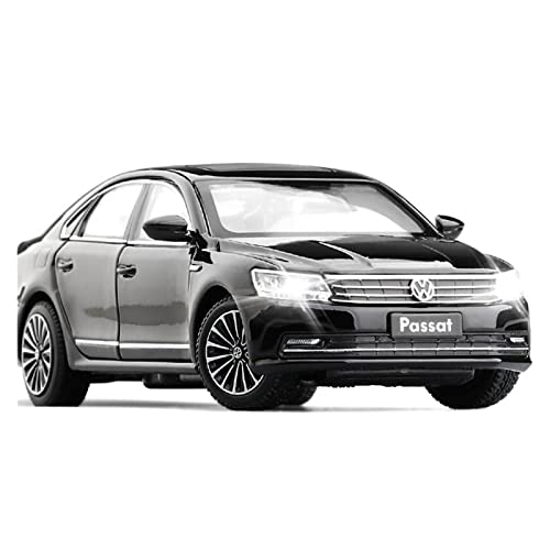 Für Volkswagen Passat 1 32 Legierung Automodell Simulation Lenkstoßdämpfer Metallsammlung Spielzeugfahrzeug(Schwarz) von BMAONZ