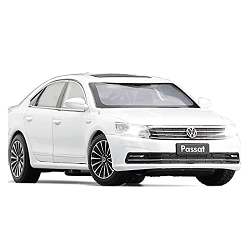 Für Volkswagen Passat 1 32 Legierung Automodell Simulation Lenkstoßdämpfer Metallsammlung Spielzeugfahrzeug(White) von BMAONZ