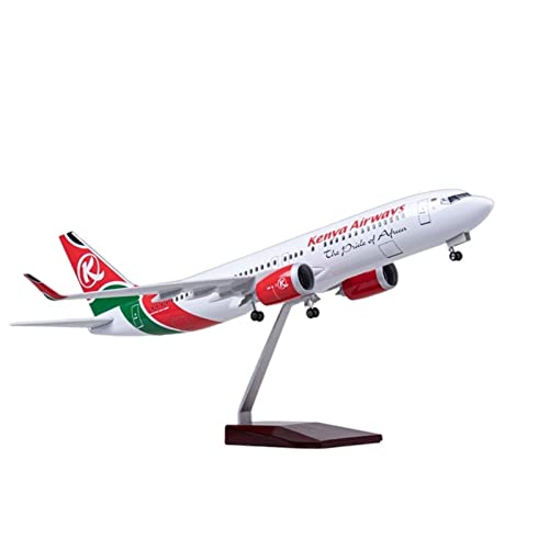 Kleinen Modellflugzeugen 1 85 47 cm Druckgusslegierungsmodell Afrika Kenia Fluggesellschaften Für Boeing 737max Mit Lichtern Flugzeugmodell Miniatur Modelle(Without Light) von BMAONZ
