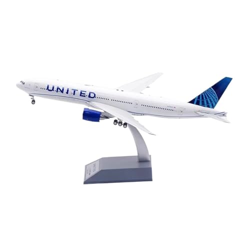 Kleinen Modellflugzeugen 1:200 Für B777-200ER N209UA Druckguss Flugzeug Modell Metall Miniatur Modelle Ornament Weiß Miniatur Modelle von BMAONZ
