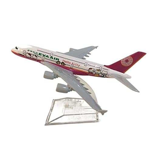 Kleinen Modellflugzeugen 16 cm Für Taiwan Eva Air B747 400 Modell Boeing 747 Flugzeugmodell Geschenkspielzeug Miniatur Modelle(C) von BMAONZ