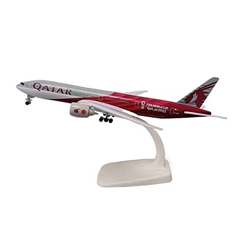 Kleinen Modellflugzeugen 2022 Für Qatar Airways Boeing 777 B777 Druckguss Flugzeugmodell Geschenk Geschenk 20CM Miniatur Modelle von BMAONZ