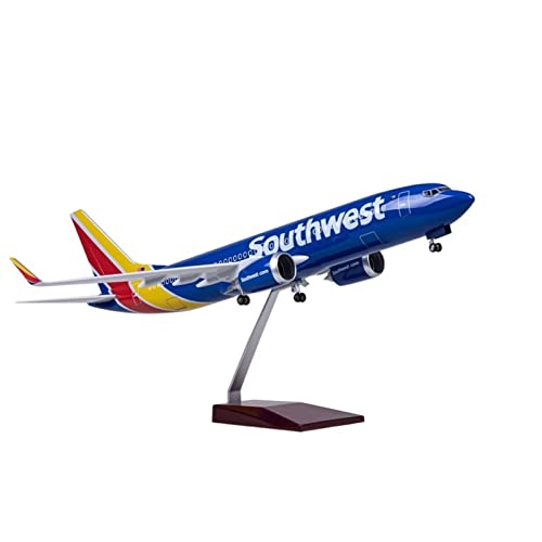 Kleinen Modellflugzeugen 47 cm 1 85 Druckgussmodell Für Boeing 737 Harzflugzeug Mit Lichtern Und Rädern Fertiges Flugzeugmodell Miniatur Modelle(Without Light) von BMAONZ