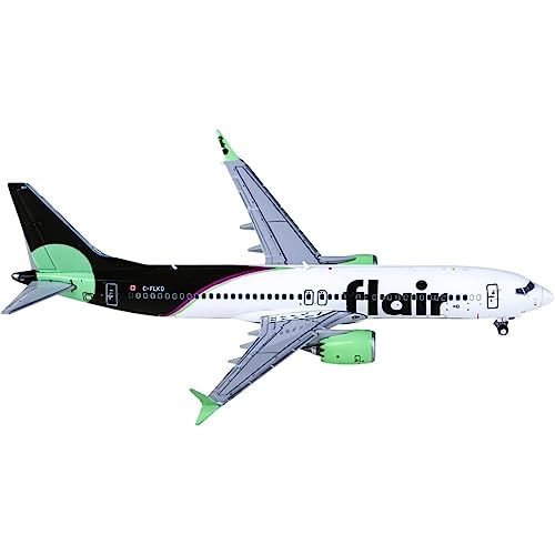 Kleinen Modellflugzeugen Flair Im Maßstab 1 400 Für Fluggesellschaften Boeing 737 Max 8 C-FLKD Flugzeugmodell Druckgusslegierung Souvenirgeschenk Miniatur Modelle von BMAONZ