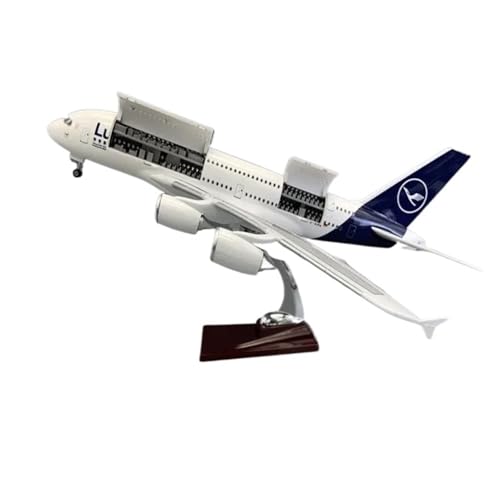 Kleinen Modellflugzeugen Für A380 Flugzeug-Druckgussmodell Mit Zu Öffnender Kabinentür Und Lichtsammlung Miniaturspielzeug Miniatur Modelle(Without Light) von BMAONZ