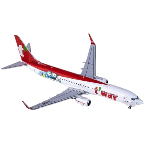 Kleinen Modellflugzeugen Maßstab 1 400 NG58201 TwayAir Airlines Boeing 737-800 HL8086 Miniatur-Flugzeugmodell Aus Druckguss-Luftfahrtmetall Miniatur Modelle von BMAONZ
