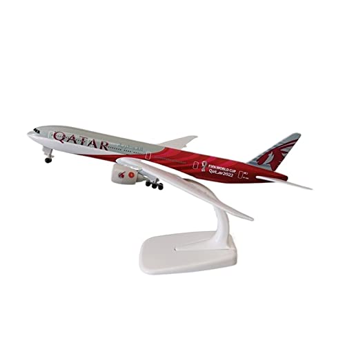 Kleinen Modellflugzeugen for Qatar Airways Boeing 777 B777 Airbus A380 Modell Druckguss Flugzeugmodell 20 cm Miniatur Modelle(B) von BMAONZ