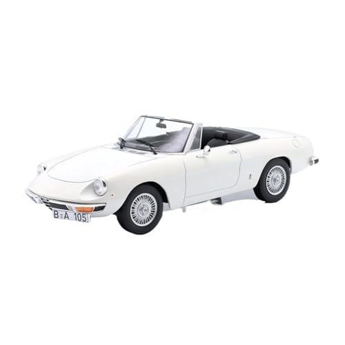 Miniatur Motorfahrzeug-Modelle 1/18 Für Alfa Romeo 2000 Metall Auto Modell Mini Fahrzeug Spielzeug Sammlung Display Weiß Fertigmodell von BMAONZ