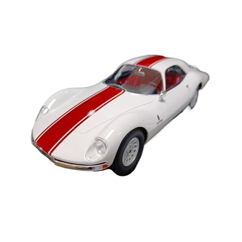 Miniatur Motorfahrzeug-Modelle 1/18 Für Alfa Romeo TZ2 1965 Weiß Rot Tuning Sportwagenmodell Druckgusslegierung Automodell Supercar Automodell Fertigmodell Miniatur Motorfahrzeug-Modelle 1/18 Für Alfa Romeo TZ2 1965 Weiß Rot Tuning Sportwagenmodell Druckgusslegierung Automodell Supercar Automodell Fertigmodell von BMAONZ