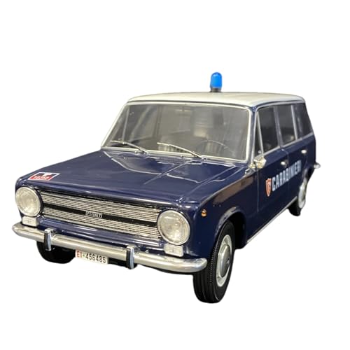 Miniatur Motorfahrzeug-Modelle 1/18 Für FIAT 124 Polizei Auto VERTRAUT 1972 Legierung Auto Modell Statische Display Enthusiasten Dekorative Fertigmodell von BMAONZ