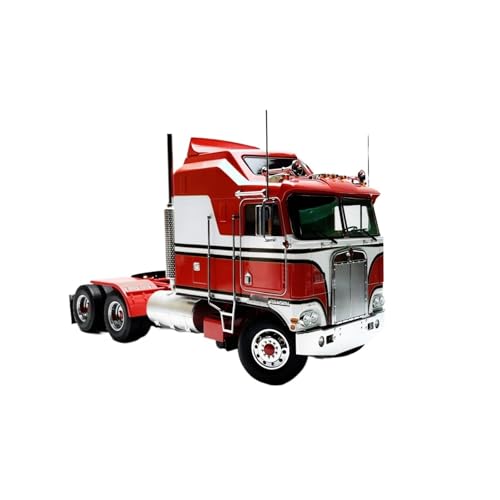 Miniatur Motorfahrzeug-Modelle 1/18 Für Kenworth K100 Schwere LKW Traktor Modell Legierung Klassische Design Auto Modelle Dekorationen Fertigmodell(Red) von BMAONZ