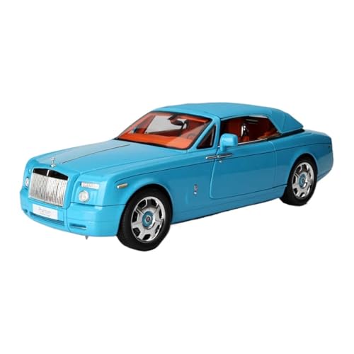 Miniatur Motorfahrzeug-Modelle 1/18 Für Rolls-Royce Phantom Cabrio Blau 2-türige Legierung Auto Modell Home Decor Spielzeug Fertigmodell von BMAONZ