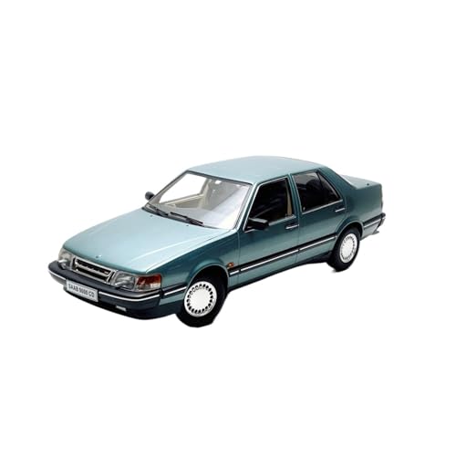 Miniatur Motorfahrzeug-Modelle 1/18 Für SAAB 9000 DC Statische Legierung Auto Modell Licht Blau Möbel Dekoration Sammlung Fertigmodell von BMAONZ