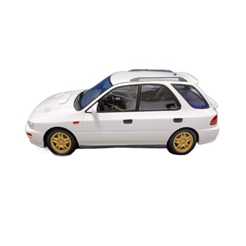 Miniatur Motorfahrzeug-Modelle 1/18 Für Subaru WRX GF8 1994 Weiß Impreza Wagon Modell Casting Auto Modell Statische Dekoration Auto Modell Fertigmodell von BMAONZ