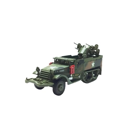 Miniatur Motorfahrzeug-Modelle 1/43 Für Armee Halbketten-Flugabwehrfahrzeug M16 Dekoratives Legierungsmodell Statische Fahrzeugornamente Fertigmodell von BMAONZ