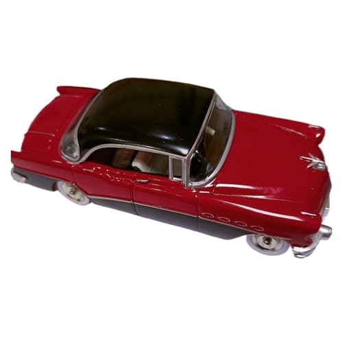 Miniatur Motorfahrzeug-Modelle 1/43 Für Buick Roadmaster Riviera Rot Schwarz Oldtimermodell Druckgusslegierung Automodell Miniaturautomodelle Fertigmodell von BMAONZ