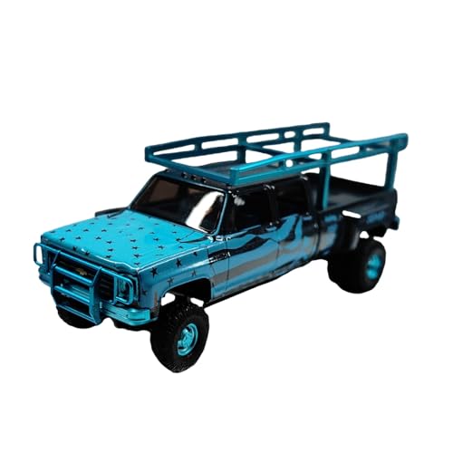 Miniatur Motorfahrzeug-Modelle 1/64 Für Chevrolet Silverado 30 Erweiterte Version 4 × 4 Legierung Automodell 1975 Sammlung Ornamente Fertigmodell von BMAONZ