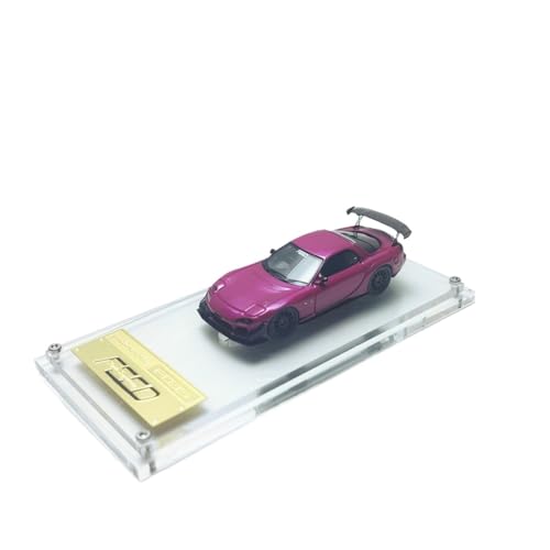 Miniatur Motorfahrzeug-Modelle 1/64 Für Mazda Feed Modifiziertes RX-7 Simulationsharz-Automodell Fahrzeuge Zur Erwachsenensammlung Fertigmodell von BMAONZ