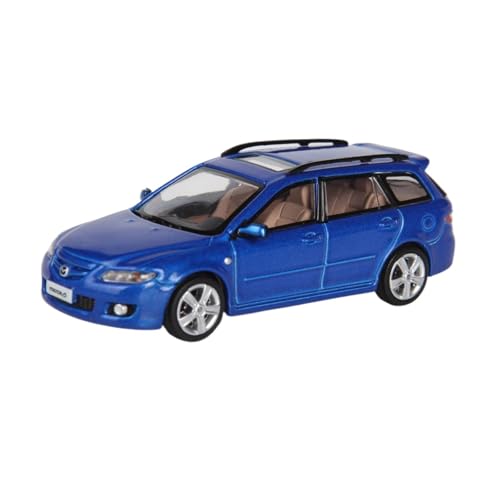 Miniatur Motorfahrzeug-Modelle 1/64 Für Mazda Wagon Legierung Auto Modell Blau Statische Modell Fahrzeuge Sammeln Display Betrachtung Fertigmodell von BMAONZ