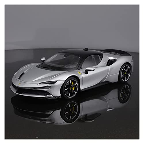 Miniatur Motorfahrzeug-Modelle 1 18 für Ferrari SF90 Stradale Spider Cabrio Sportwagen Simulation Legierung Volltür Automodell Fertigmodell(3) von BMAONZ