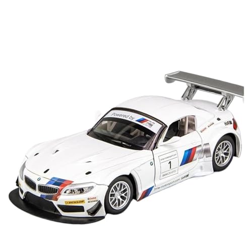 Miniatur Motorfahrzeug-Modelle 1 24 Für BMW M6 GT3 M4 DTM Sport Racing Modell Diecast Metall Miniatur Replik Modell Auto Spielzeug Fertigmodell(Z4 White) von BMAONZ