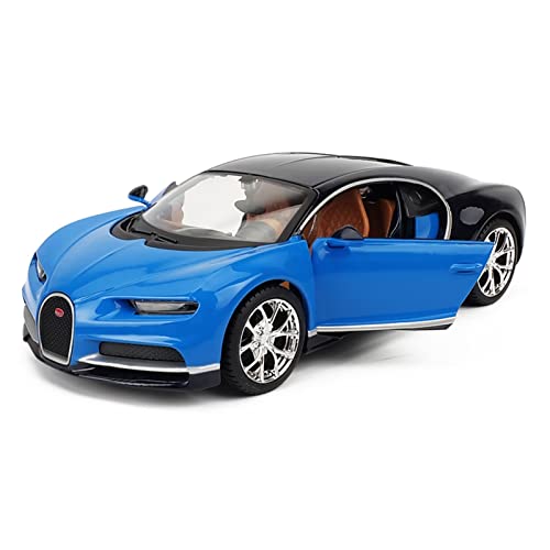Miniatur Motorfahrzeug-Modelle 1 24 Für Bugatti Chiron Metall Spielzeug Legierung Auto Diecast Modell Spielzeug Für Kinder Fertigmodell(B) von BMAONZ