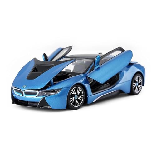 Miniatur Motorfahrzeug-Modelle 1 24 Für I8 Super Sport Auto Auto Modell Maßstab Miniatur Auto Sammeln Geschenk Spielzeug Fertigmodell(Blau) von BMAONZ