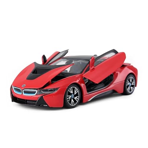 Miniatur Motorfahrzeug-Modelle 1 24 Für I8 Super Sport Auto Auto Modell Maßstab Miniatur Auto Sammeln Geschenk Spielzeug Fertigmodell(Rot) von BMAONZ