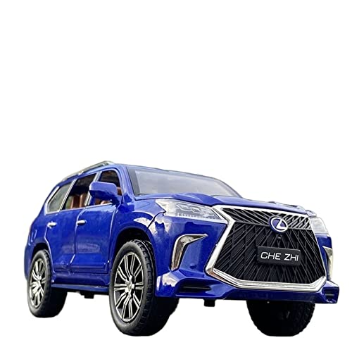 Miniatur Motorfahrzeug-Modelle 1 24 Für Lexus LX570-Legierung Druckguss-Automodell Ziehen Sie Metallspielzeugfahrzeuge Zurück 6 Offene Türen Fertigmodell(C) von BMAONZ