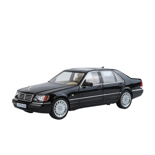 Miniatur Motorfahrzeug-Modelle 1 24 Für Mercedes-Benz W140 320SEL Legierung Auto Modell Retro Klassische Klassische Auto Modell Sammlung Fertigmodell(Schwarz) von BMAONZ