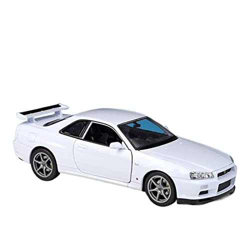 Miniatur Motorfahrzeug-Modelle 1 24 Für Nissan Skyline GT-R R34 DieCast Simulation Auto Modell Sammlung Geschenk Spielzeug Fertigmodell(C) von BMAONZ