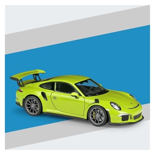 Miniatur Motorfahrzeug-Modelle 1 24 Für Porsche 911 GT3 RS Legierung Auto Modell Simulation Auto Ornamente Sammlung Junge Spielzeug Fertigmodell(Grün) von BMAONZ