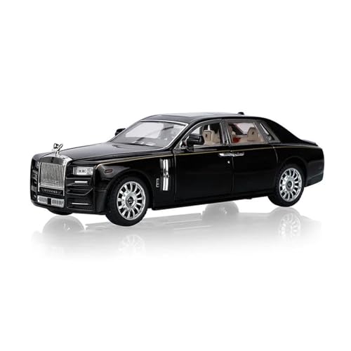 Miniatur Motorfahrzeug-Modelle 1 24 Für Rolls-Royce Phantom Auto Modell Druckguss Simulation Fahrzeug Pull Back Spielzeug Sammlerstück Fertigmodell(Schwarz) von BMAONZ