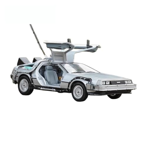 Miniatur Motorfahrzeug-Modelle 1 24 Legierung Modell Auto Für DMC-12 Delorean Zurück In Die Zukunft Zeit Maschine Metall Spielzeug Auto Sammlung Fertigmodell(Back to The Future 1) von BMAONZ