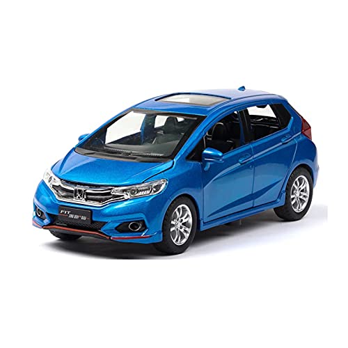 Miniatur Motorfahrzeug-Modelle 1 32 Automodell Für Honda Fit Zurückziehen Sound Und Leichtmetall Diecast Simulation Auto Spielzeugauto Fertigmodell(Blau) von BMAONZ