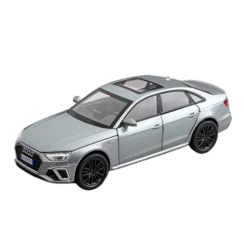 Miniatur Motorfahrzeug-Modelle 1 32 Für Audi A4L Skala Modell Auto Diecast Metall Mini Fahrzeug Sound Und Licht Junge Spielzeug Fertigmodell(Gray) von BMAONZ
