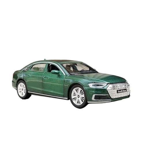 Miniatur Motorfahrzeug-Modelle 1 32 Für Audi A8 Legierung Druckguss Automodell Mit Sound Und Licht Sammlung Maßstabmodell Fertigmodell(Grün) von BMAONZ