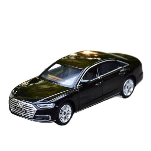 Miniatur Motorfahrzeug-Modelle 1 32 Für Audi A8 Legierung Druckguss Automodell Mit Sound Und Licht Sammlung Maßstabmodell Fertigmodell(Schwarz) von BMAONZ