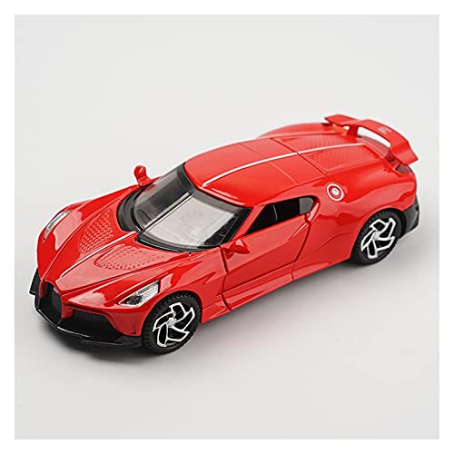 Miniatur Motorfahrzeug-Modelle 1 32 Für Bugatti La Car Noire Spielzeuglegierung Diecast AutoMiniaturfahrzeuge Modus Fertigmodell(Rot) von BMAONZ