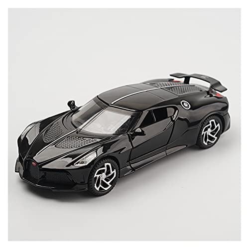 Miniatur Motorfahrzeug-Modelle 1 32 Für Bugatti La Car Noire Spielzeuglegierung Diecast AutoMiniaturfahrzeuge Modus Fertigmodell(Schwarz) von BMAONZ