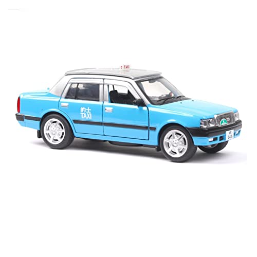 Miniatur Motorfahrzeug-Modelle 1 32 Für Crown Taxi Metallautos Modell Legierung Simulation Taxi Spielzeug 6 Türen Mit Licht Geöffnet Fertigmodell(A) von BMAONZ