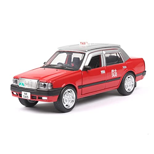 Miniatur Motorfahrzeug-Modelle 1 32 Für Crown Taxi Metallautos Modell Legierung Simulation Taxi Spielzeug 6 Türen Mit Licht Geöffnet Fertigmodell(B) von BMAONZ