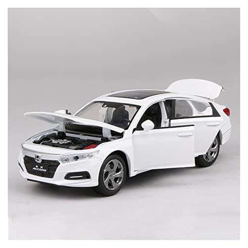 Miniatur Motorfahrzeug-Modelle 1 32 Für Honda Accord Modell Druckgussmodell Sound Und Licht Auto Kinderspielzeug Fertigmodell(B) von BMAONZ