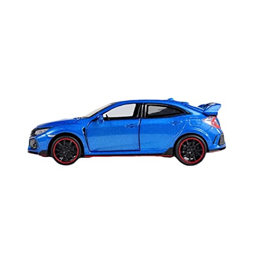 Miniatur Motorfahrzeug-Modelle 1 32 Für Honda Civic Type-R Metalldruckguss Automodell Sound Light Collection Autospielzeug Fertigmodell(D) von BMAONZ